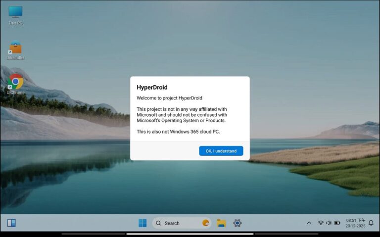 HyperDroid 桌面主界面